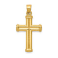 14k Hollow Cross Pendant