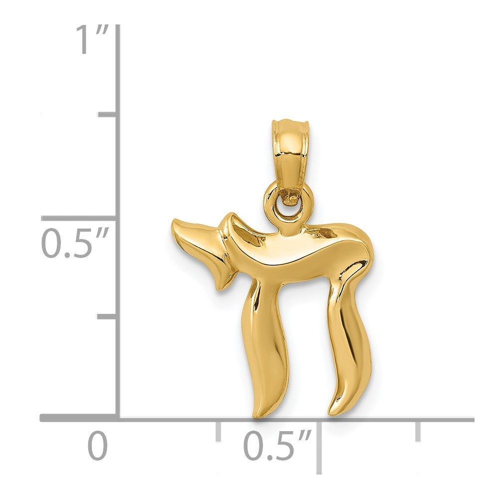 14k Chai Pendant