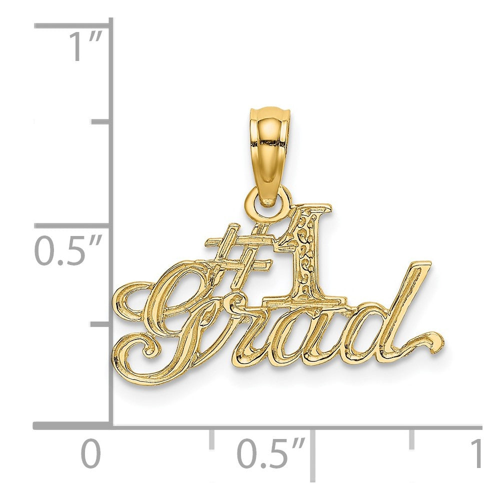 14k #1 GRAD Charm