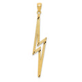 14k Polished D/C Lightning Bolt Pendant