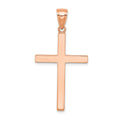 14K Rose Gold Stick Cross Pendant