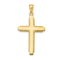 14K Solid Cross Pendant