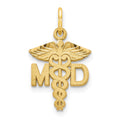 14k M.D. Caduceus Charm