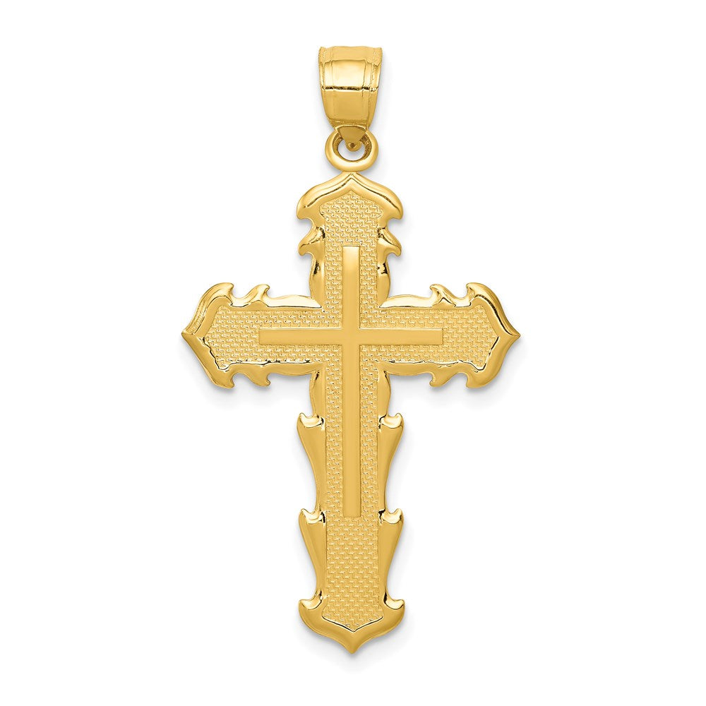 14k Passion Cross Pendant