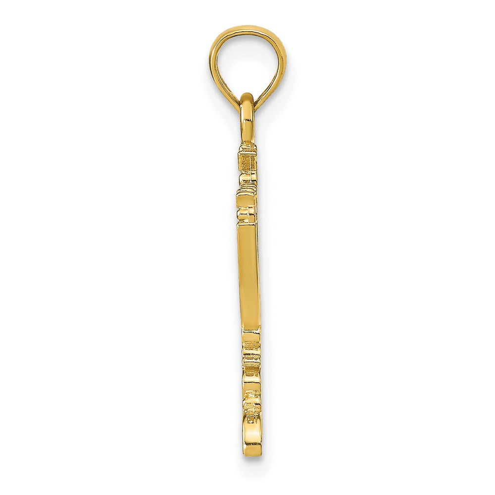 14k Menorah Pendant
