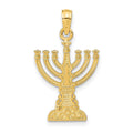 14k Menorah Pendant