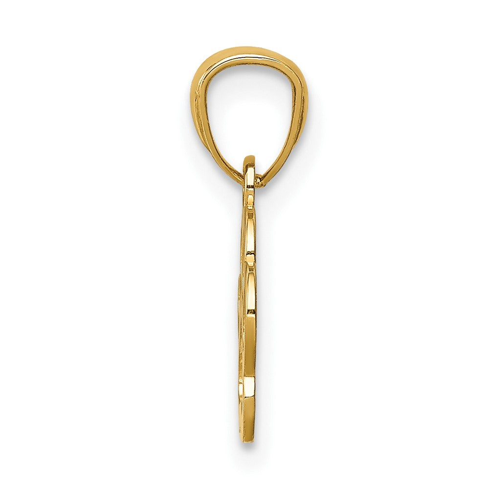 14K Paw Print Pendant