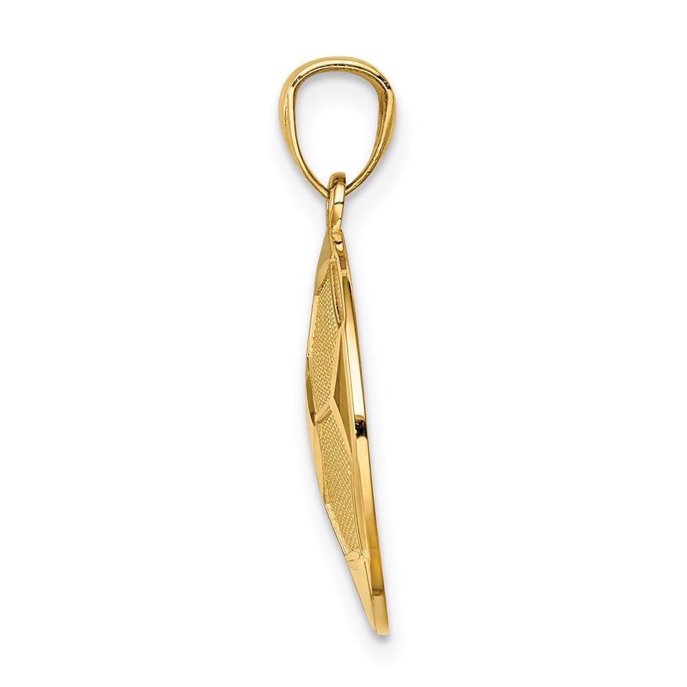 14k Soccer Ball Pendant