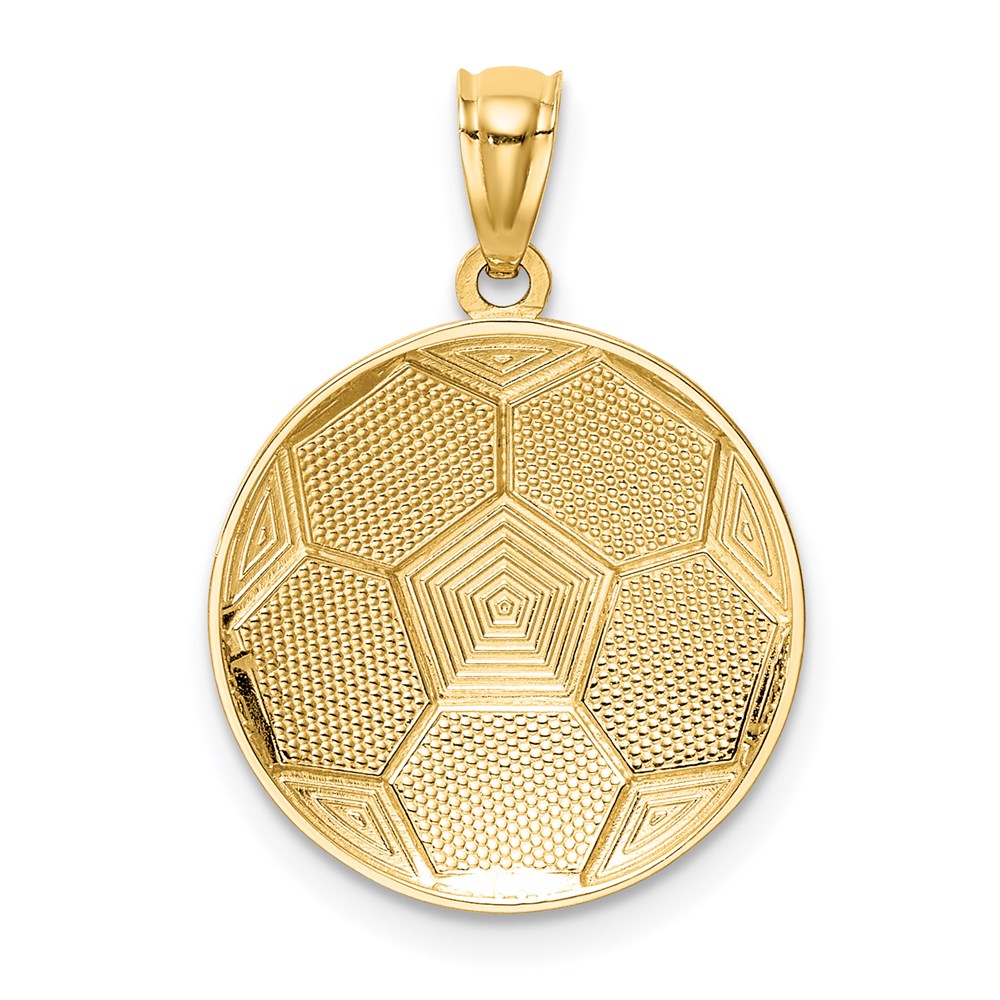 14k Soccer Ball Pendant