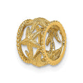 14K Polished Starfish Slide