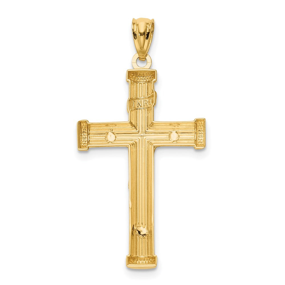 14K Two-Tone Inri Crucifix