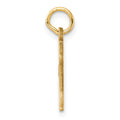 14K Diamond-cut Letter K Initial Charm