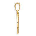 14k and White Rhodium D/C It's A Boy Pendant