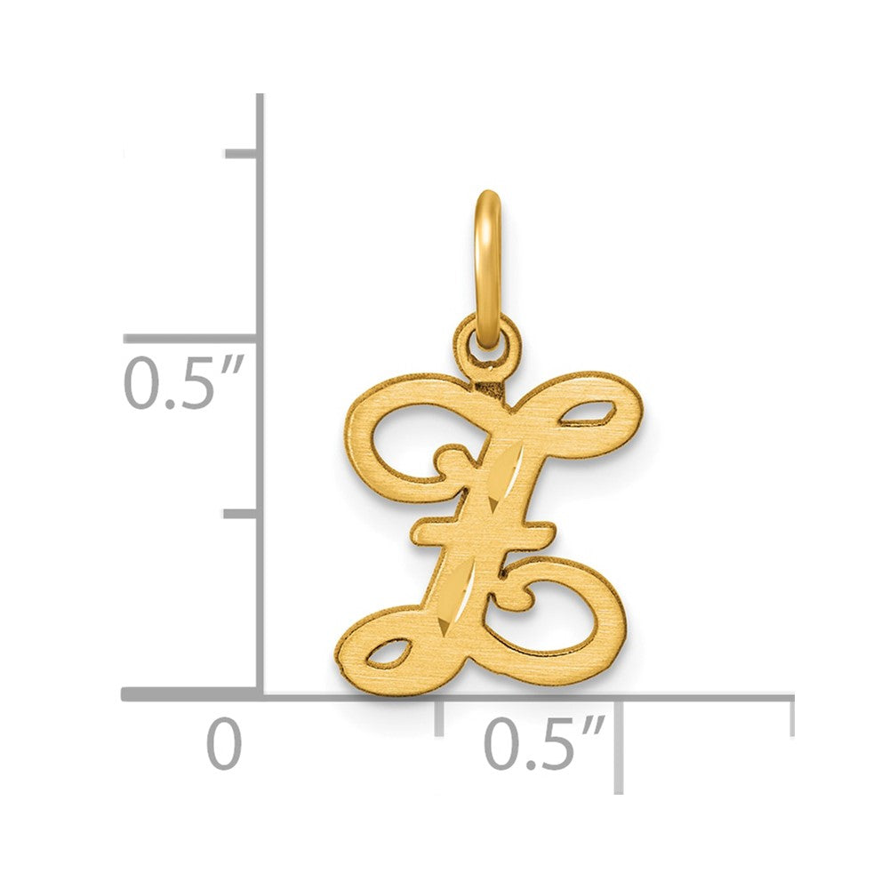 14k Initial Z Charm