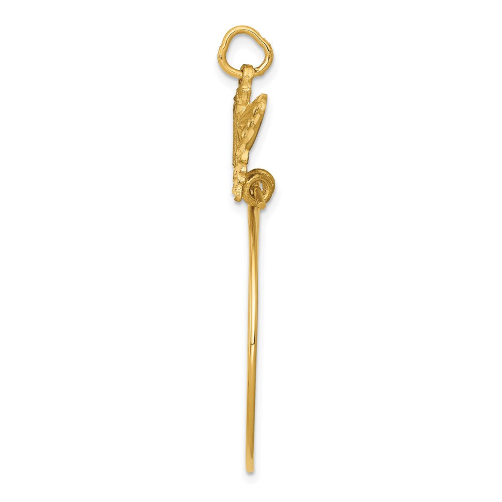 14k Butterfly Holder Charm