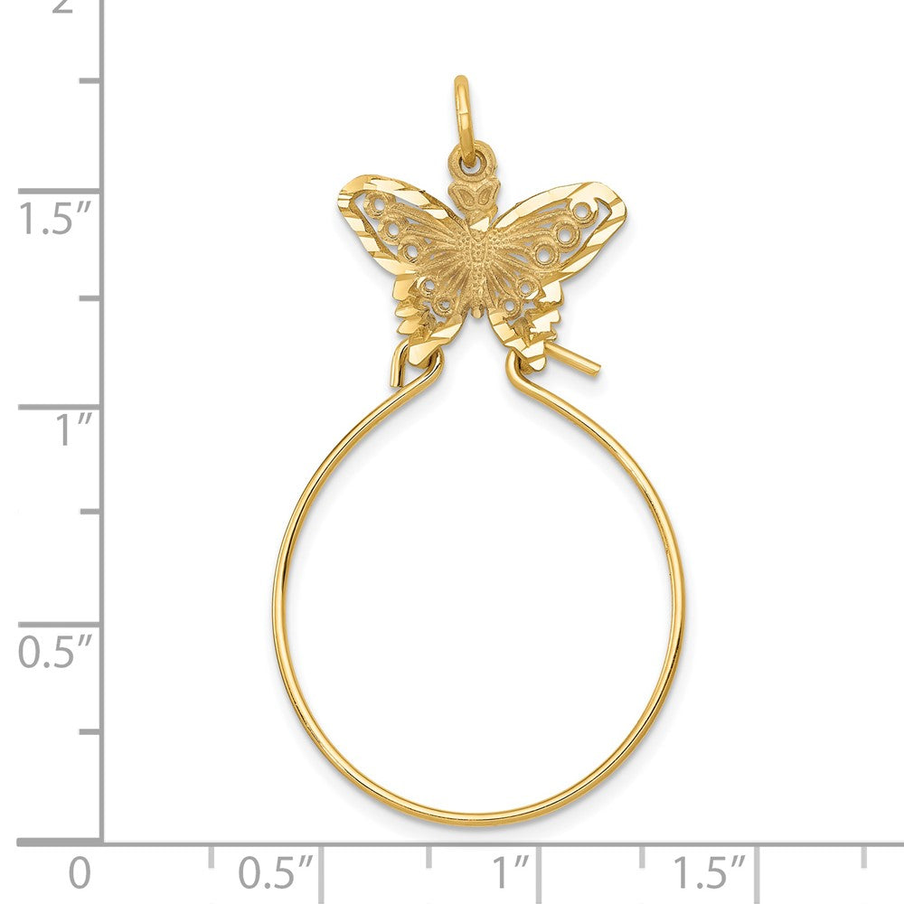 14k Butterfly Holder Charm