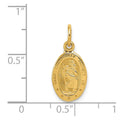 14k Saint Christopher Medal Charm