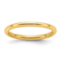 14KY 2mm Standard Comfort Fit Band