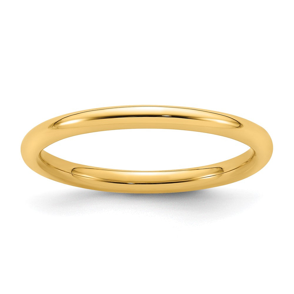 14KY 2mm Standard Comfort Fit Band
