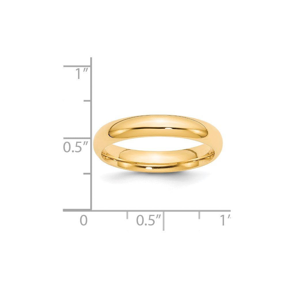 14KY 4mm Standard Comfort Fit Wedding Band