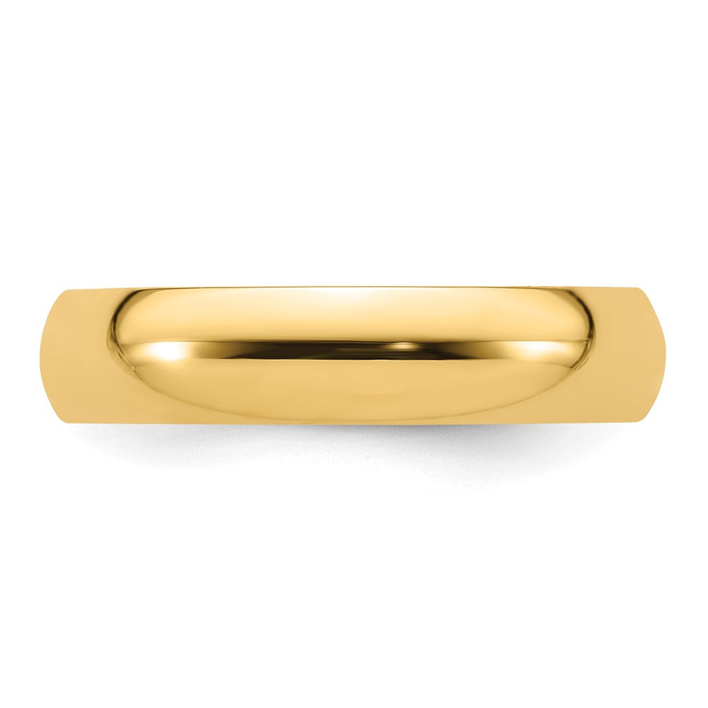 14KY 5mm Standard Comfort Fit Wedding Band