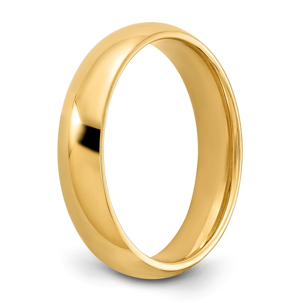 14KY 5mm Standard Comfort Fit Wedding Band