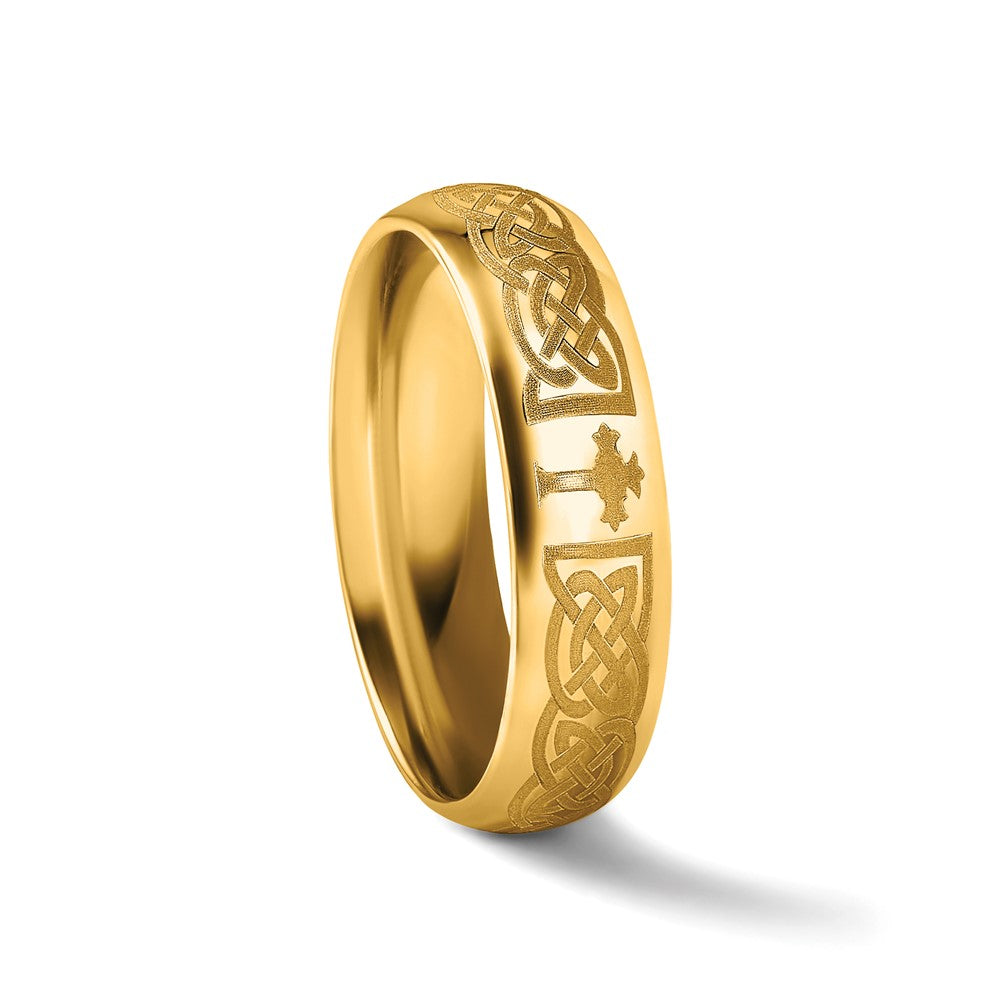 14KY 6mm Standard Comfort Fit Wedding Band
