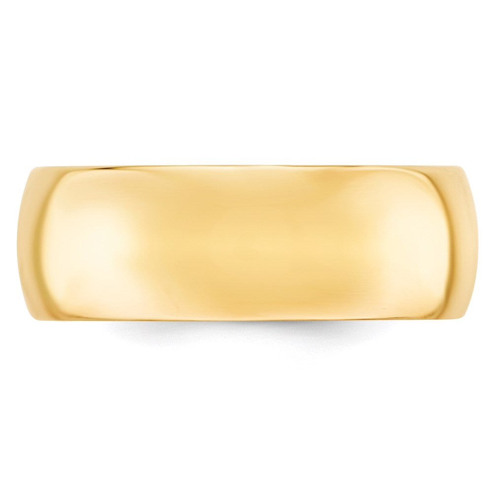 14KY 8mm Standard Comfort Fit Wedding Band