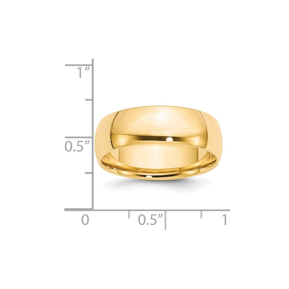 14KY 7mm LTW Comfort Fit Band