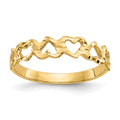 14k Heart Ring