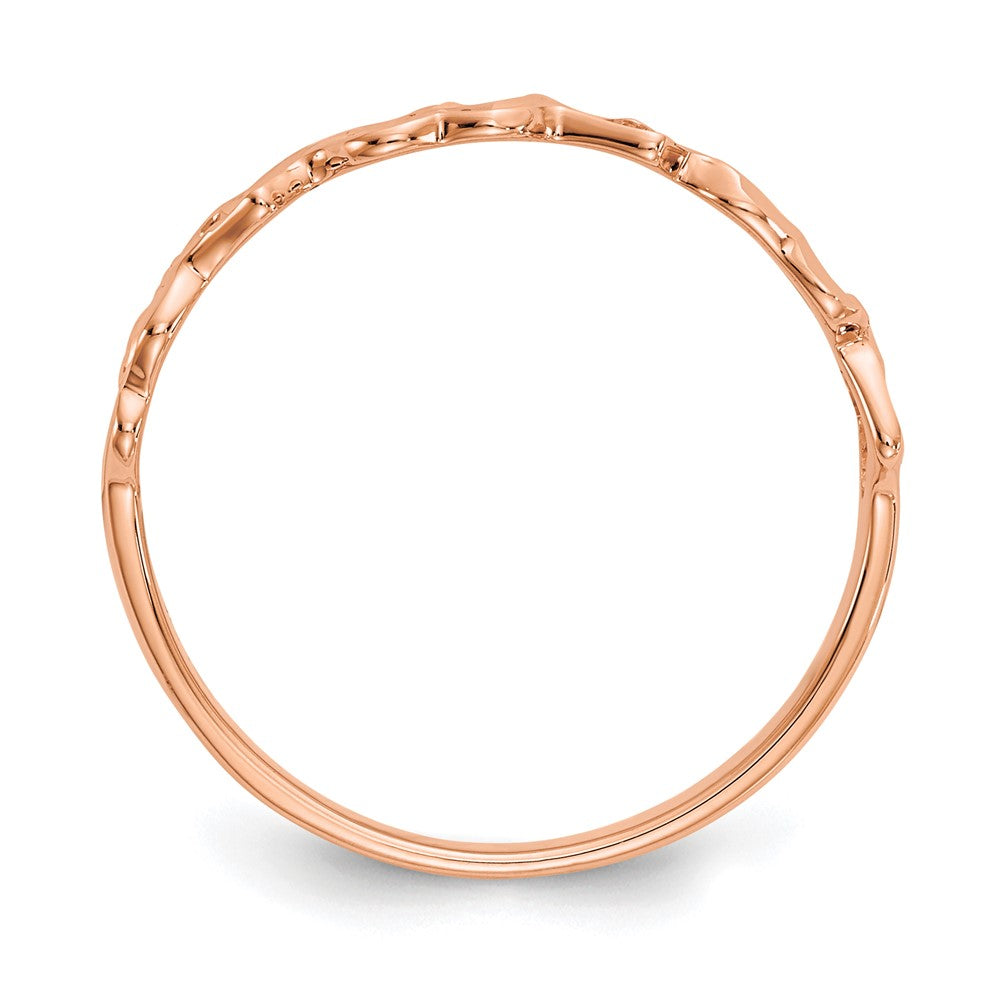 14K Rose Gold Heart Ring