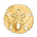 14k Polished Fits up to 8mm on Both Small Sand Dollar Slide
