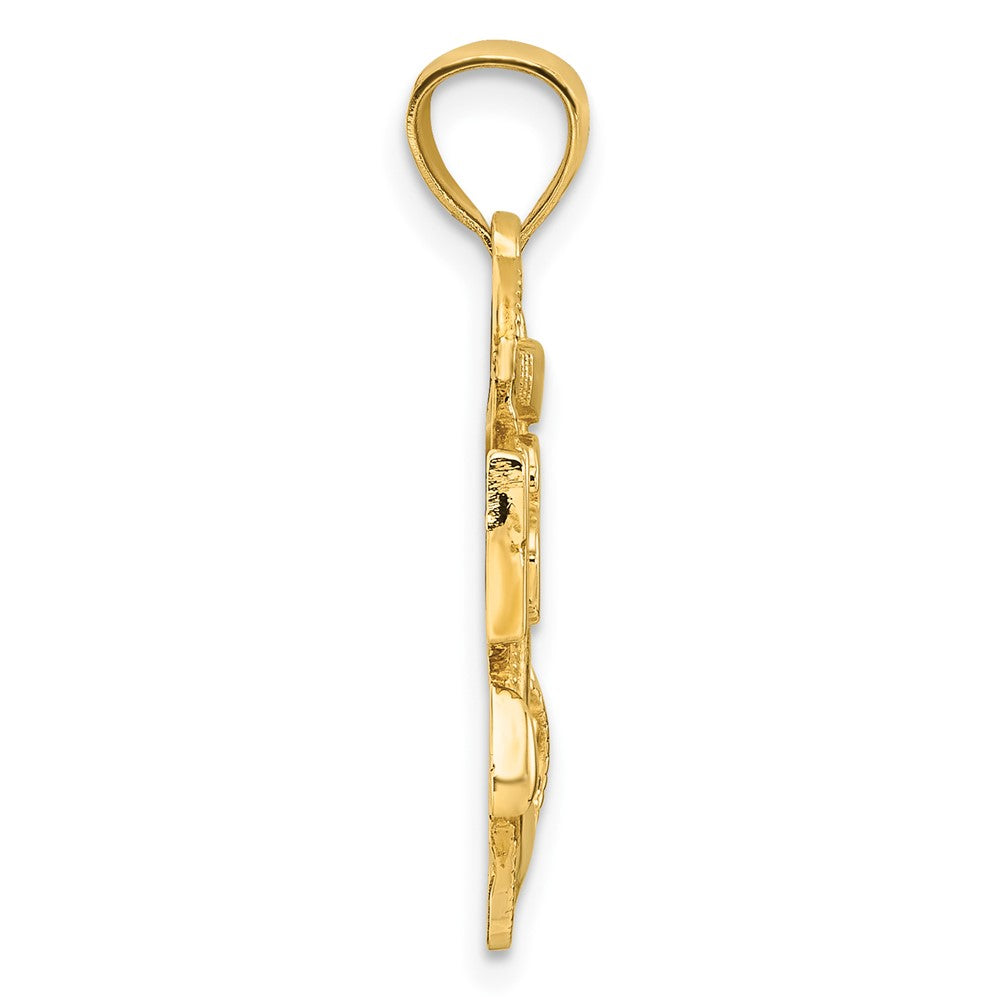 14k United States Navy USN Anchor Pendant
