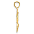 14k United States Navy USN Anchor Pendant
