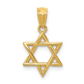 14k Polished Star of David Pendant