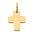 14k Polished Cross Charm