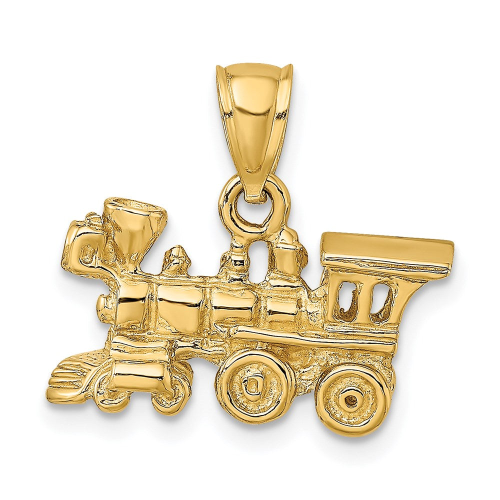 14k 3-D Locomotive Charm