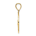 14K Fancy Filigree / Diamond Cut Charm