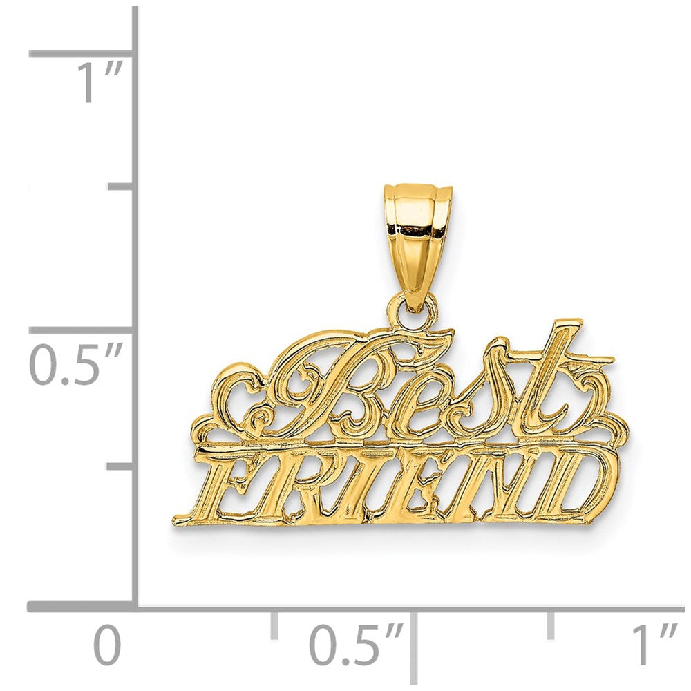 14k BEST FRIEND Charm