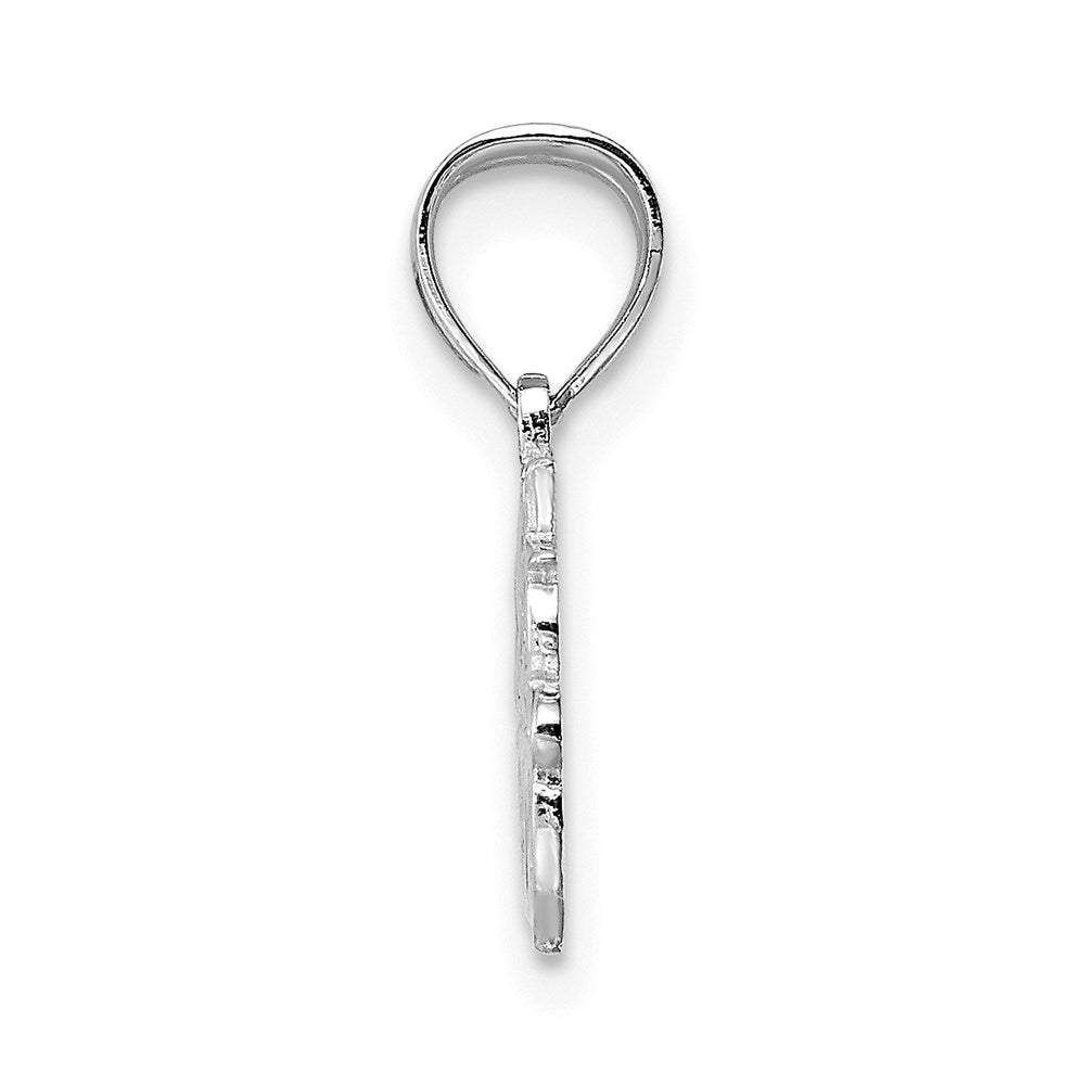 14K White Gold BEST FRIEND Pendant