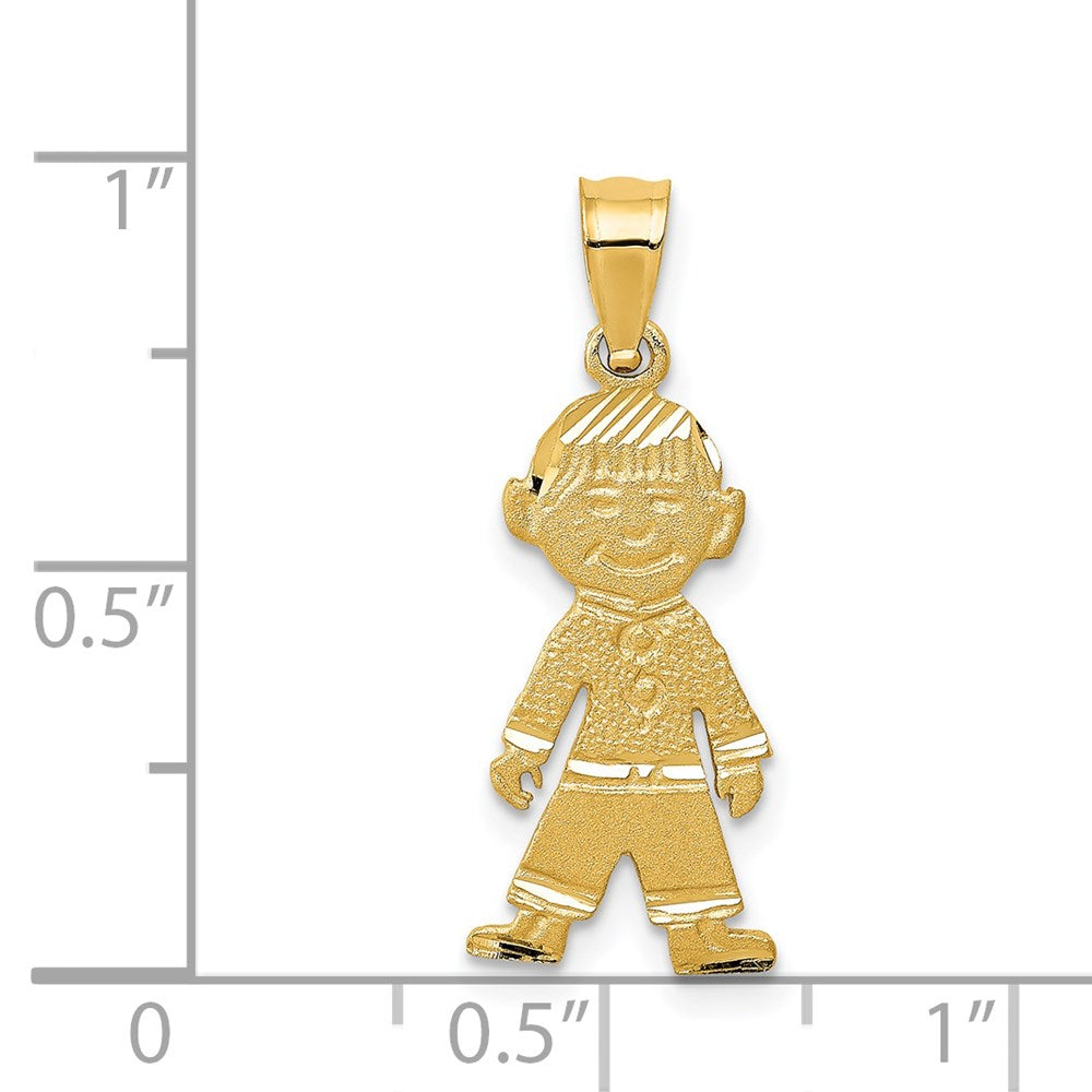 14k Boy charm