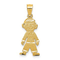14k Boy charm