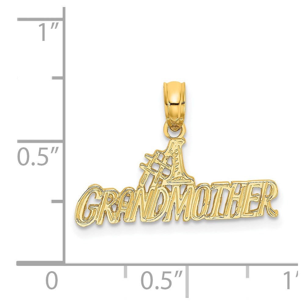 14k #1 GRANDMOTHER Charm