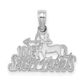 14k WG 100% SAGITTARIUS Zodiac Charm