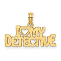 14K I HEART MY DETECTIVE Charm