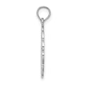 14K White Gold Cut-out Jumping Dolphins Pendant