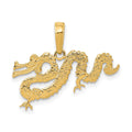 14K Dragon Pendant