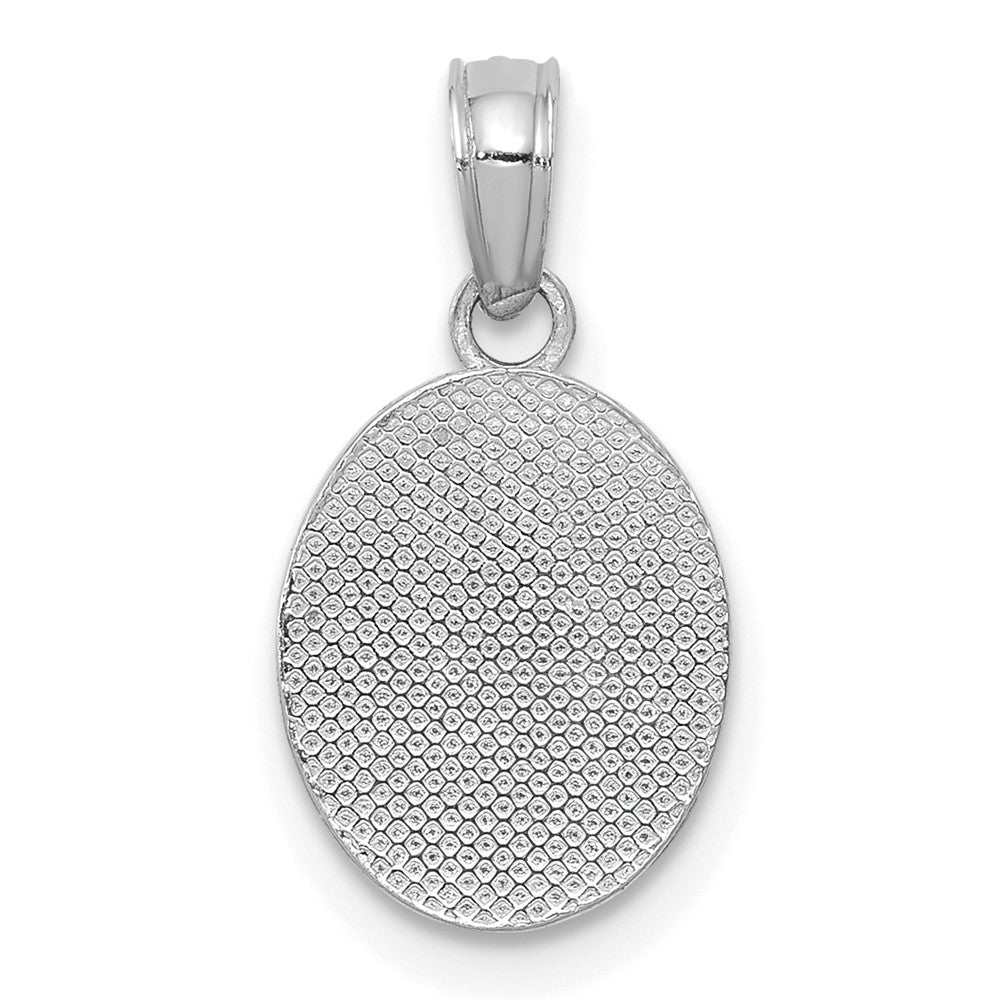 14K White Gold Mini Fleur de Lis Charm