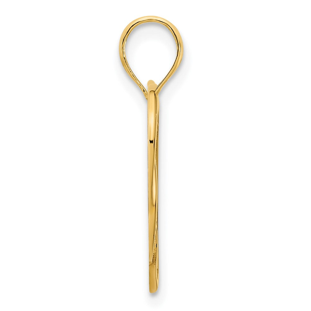 14k Heart in a Heart Pendant