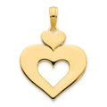 14ky Cut Out Heart Pendant